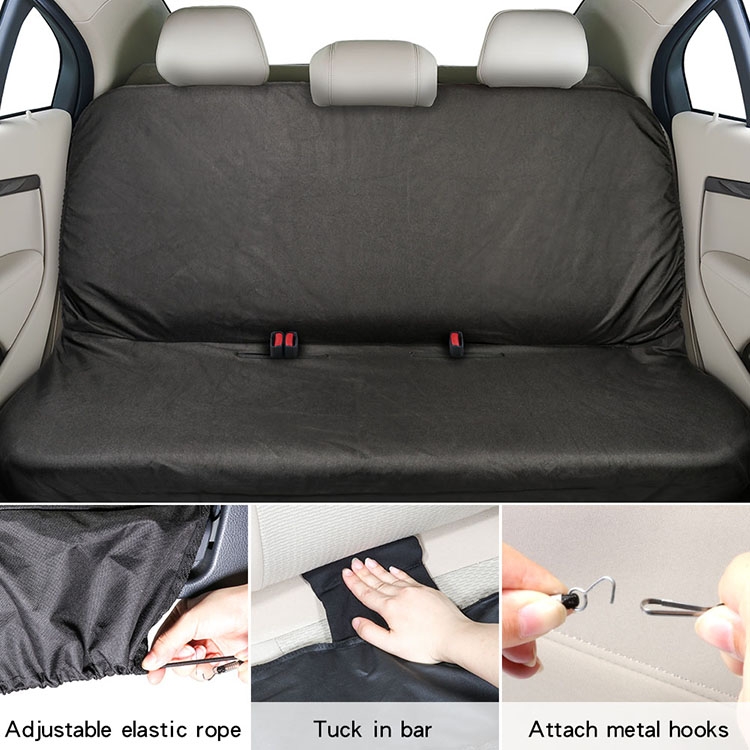 TIROL T26304 Cubierta protectora de asiento trasero de tela Oxford impermeable para automóvil general - 6
