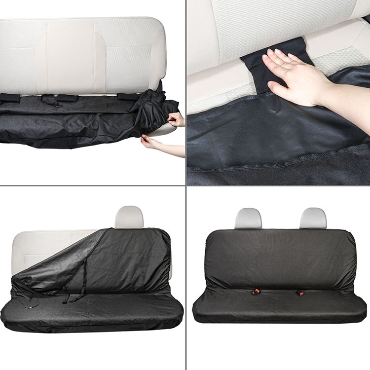 TIROL T26304 Cubierta protectora de asiento trasero de tela Oxford impermeable para automóvil general - 7