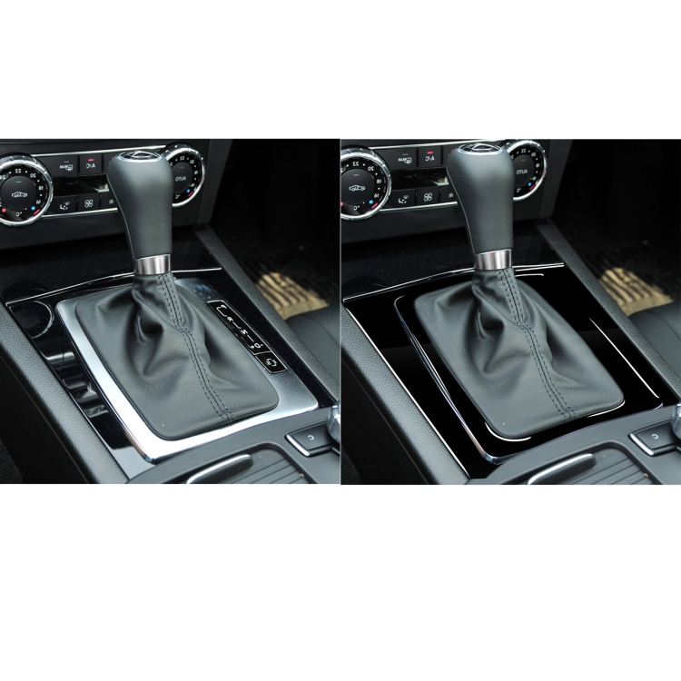 Per Mercedes-Benz W204 Classe C 2007-2013 Set di adesivi decorativi per  pannello di cambio con guida a destra per auto (nero)