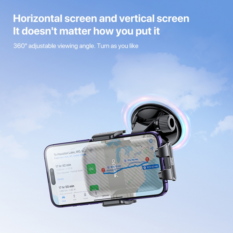 Yesido C175 Mini Suction Cup Type Mechanical Phone Clip Car Holder Yesido C175 Mini Suction Cup Type Mechanical Phone Clip Car Holder