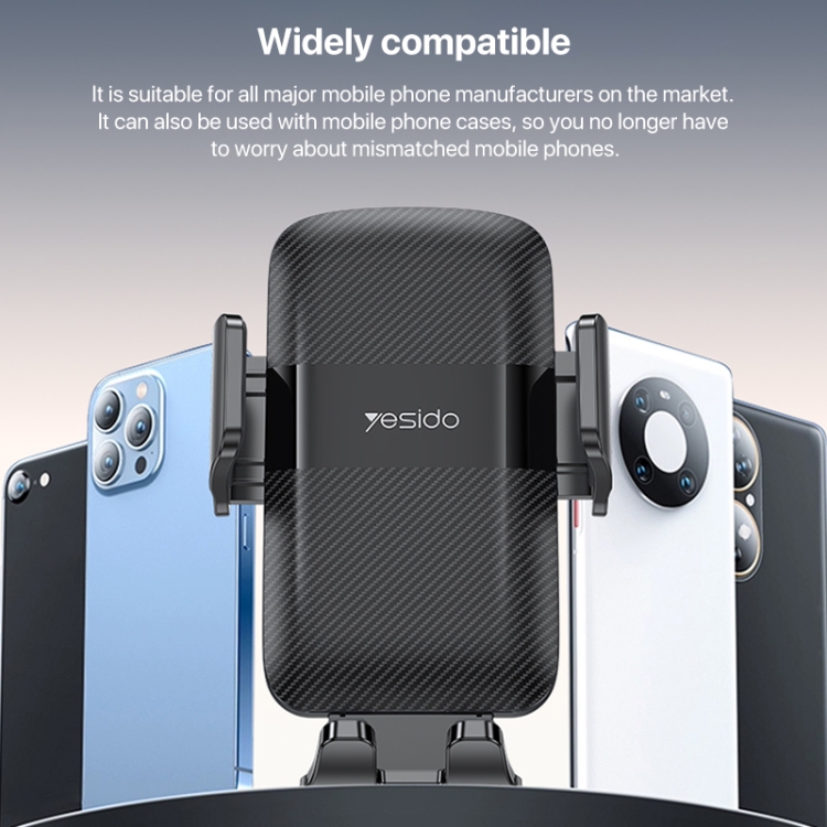 Yesido C175 Mini Suction Cup Type Mechanical Phone Clip Car Holder Yesido C175 Mini Suction Cup Type Mechanical Phone Clip Car Holder