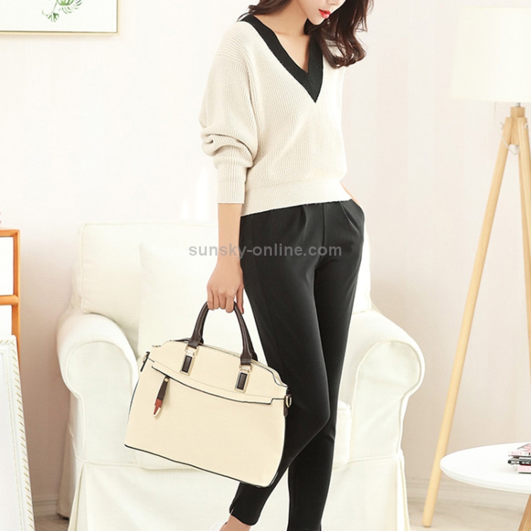 Bolso bandolera de cuero suave con un hombro para mujer, adecuado para  computadora portátil Tamaño: 11-12 pulgadas