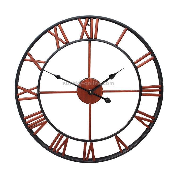 Reloj de Pared Vintage 50 cm Números Romanos