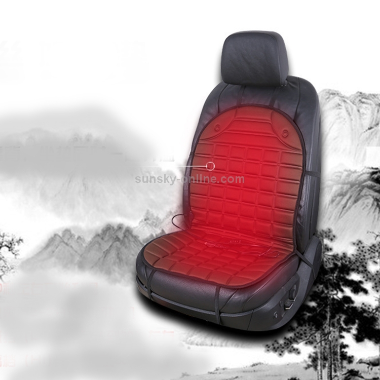 12V Heated Two-seater Car Seat Cushion Cover Seat Heater Warmer Winter Car  Cushion Car Driver Heated Seat Cushion(Grey)