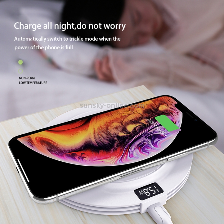 JOYROOM JR-A16 18W Intelligent Fast Wireless Charger, UK Plug(White) JOYROOM JR-A16 18W Intelligent Fast Wireless Charger, UK Plug(White)