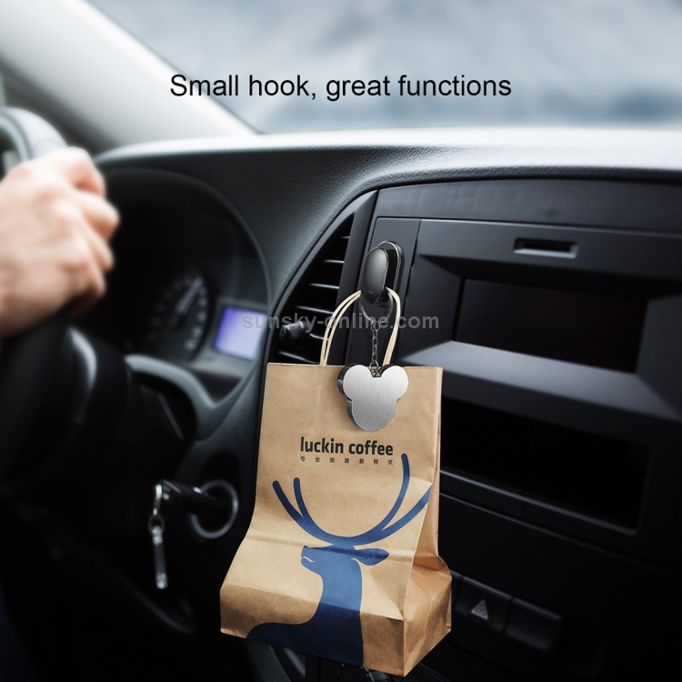 Baseus ACGGBK-01 4 in 1 Car Small Shell Shape ABS Stick Hook Baseus ACGGBK-01 4 in 1 Car Small Shell Shape ABS Stick Hook