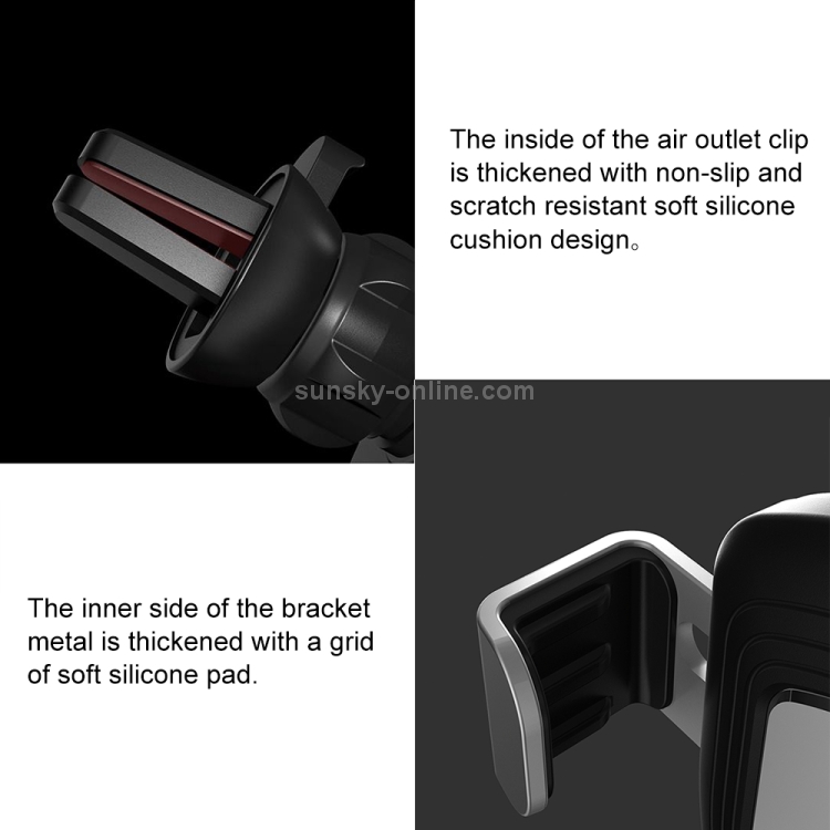 Original Xiaomi Youpin COOWOO Gravity Sensing Car Mount Holder, Suitable for 4.0-6.0 inch Smartphones(Grey) Original Xiaomi Youpin COOWOO Gravity Sensing Car Mount Holder, Suitable for 4.0-6.0 inch Smartphones(Grey)