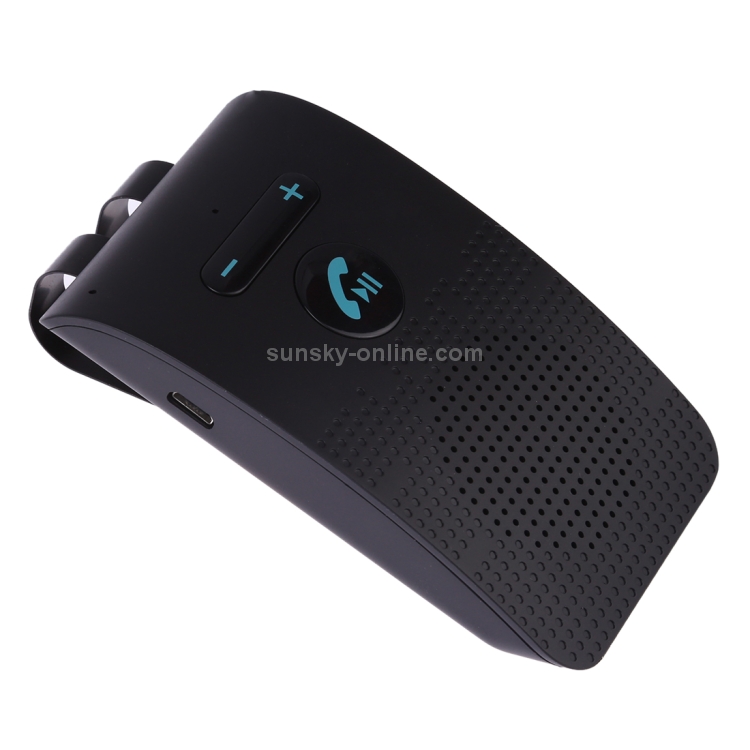SP09 Multipoint Wireless Bluetooth V4.2 Freisprecheinrichtung Car Kit  Lautsprecher Freisprecheinrichtung, Unterstützung für Sprachanzeige und  Vibrationssensor