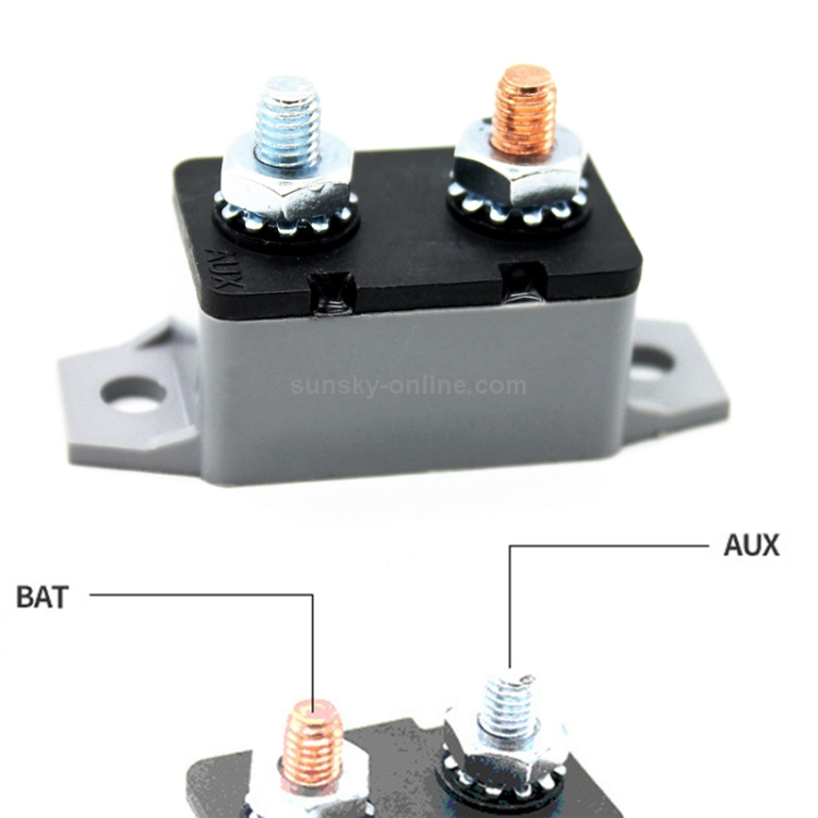 F3088-20A 20A Manual Reset Circuit Breaker Double Short Legs with Bolt ...