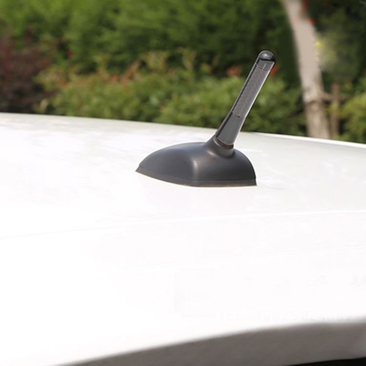 Antenne courte fibre de carbone automatique de voiture universelle antenne  3,5cm