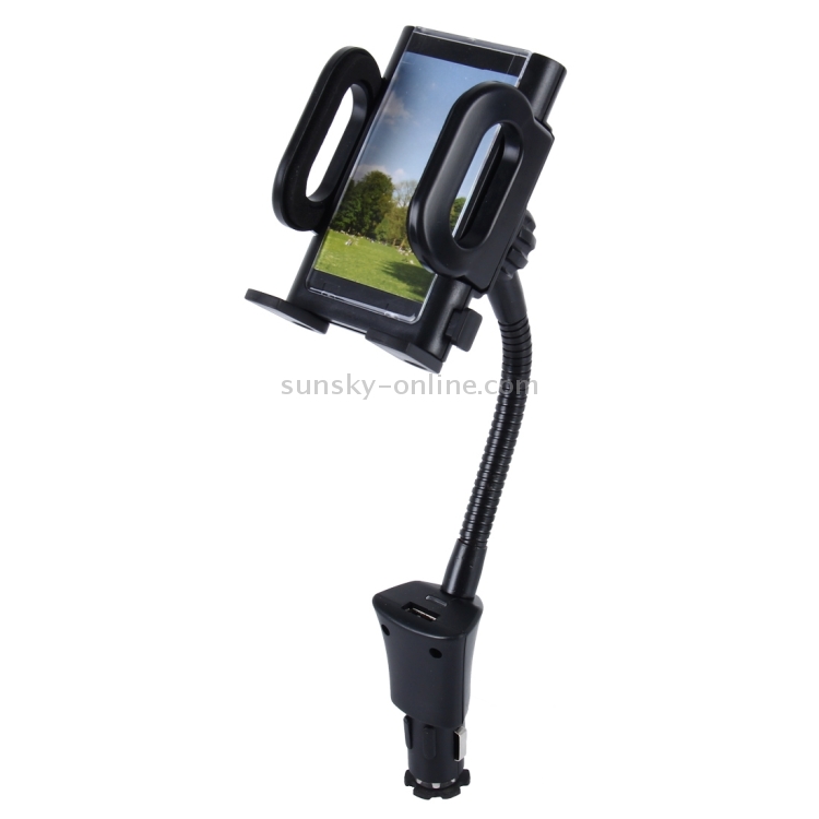 SHUNWEI SD-1162 Universal Multi-functional Cell Phone Charger Holder Car Charger Mount Cradle with USB Port 2A SHUNWEI SD-1162 Universal Multi-functional Cell Phone Charger Holder Car Charger Mount Cradle with USB Port 2A