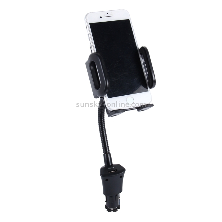 SHUNWEI SD-1162 Universal Multi-functional Cell Phone Charger Holder Car Charger Mount Cradle with USB Port 2A SHUNWEI SD-1162 Universal Multi-functional Cell Phone Charger Holder Car Charger Mount Cradle with USB Port 2A