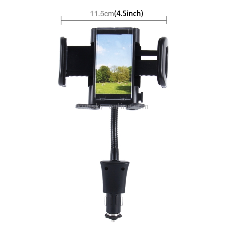 SHUNWEI SD-1162 Universal Multi-functional Cell Phone Charger Holder Car Charger Mount Cradle with USB Port 2A SHUNWEI SD-1162 Universal Multi-functional Cell Phone Charger Holder Car Charger Mount Cradle with USB Port 2A