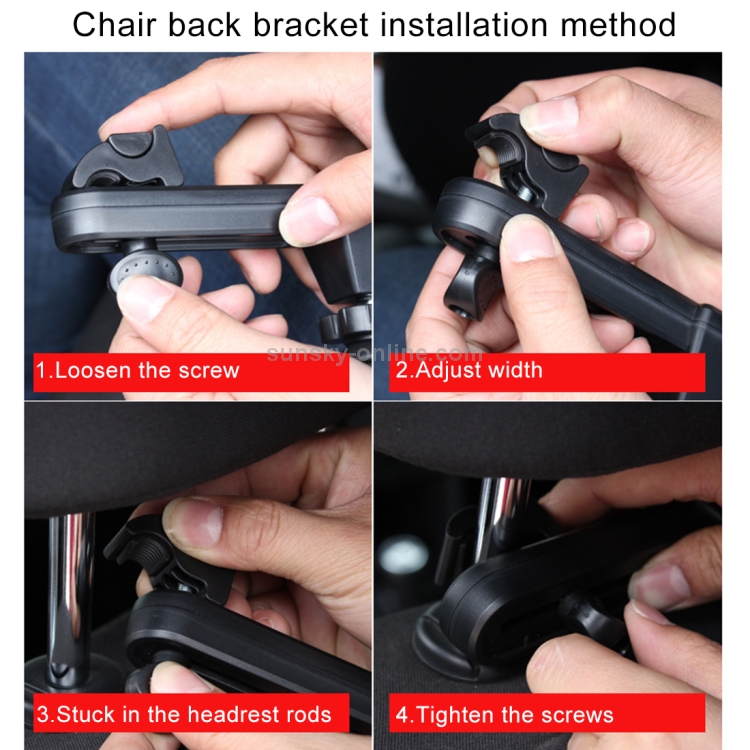 SHUNWEI SD-1153K Auto Car Seatback Tablet PC Holder Cradle SHUNWEI SD-1153K Auto Car Seatback Tablet PC Holder Cradle