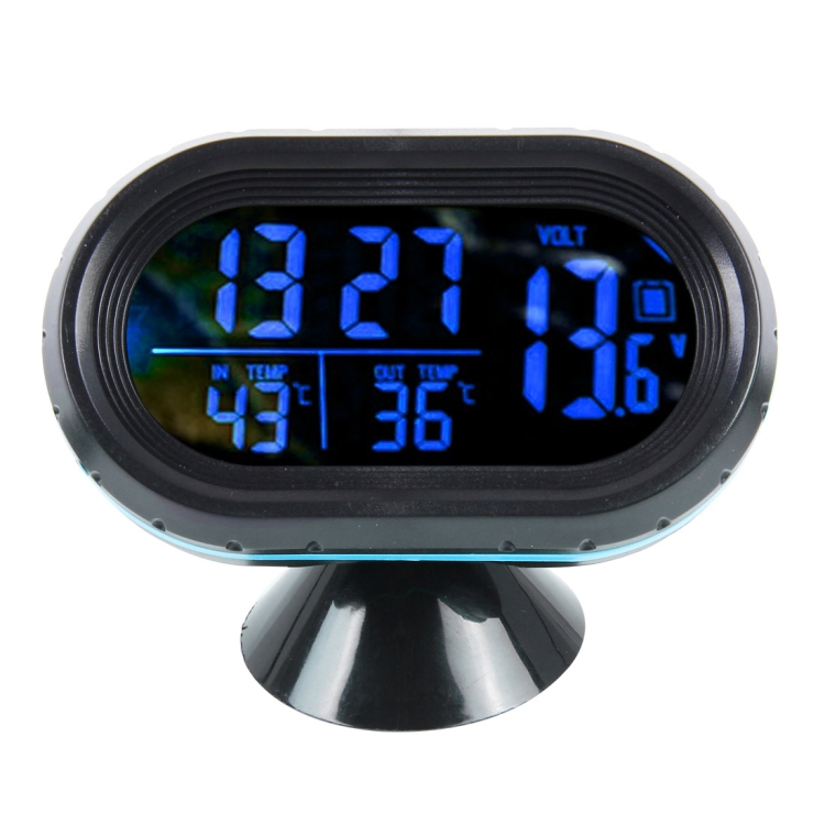 Thermomètre de voiture avec fonction de rétro-éclairage, horloge