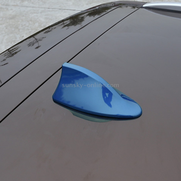 Aileron requin plastique universel Auto Désign Signal radio AM/FM Antenne  Bleu