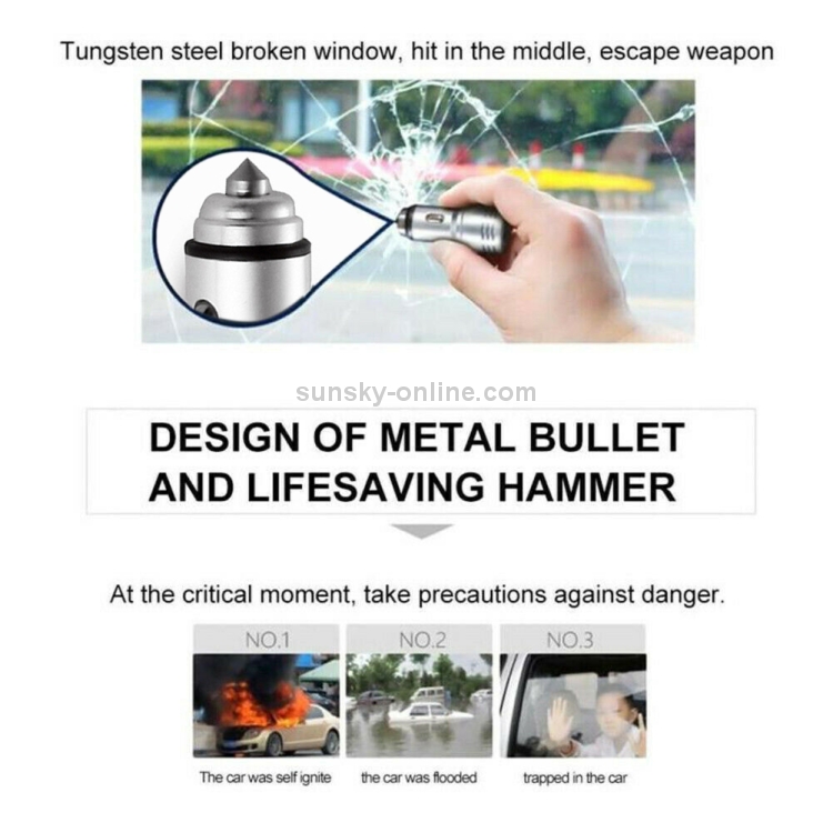 Car Diamond Aluminium Alloy QC3.0 Dual USB Quick Charger(Colour) Car Diamond Aluminium Alloy QC3.0 Dual USB Quick Charger(Colour)