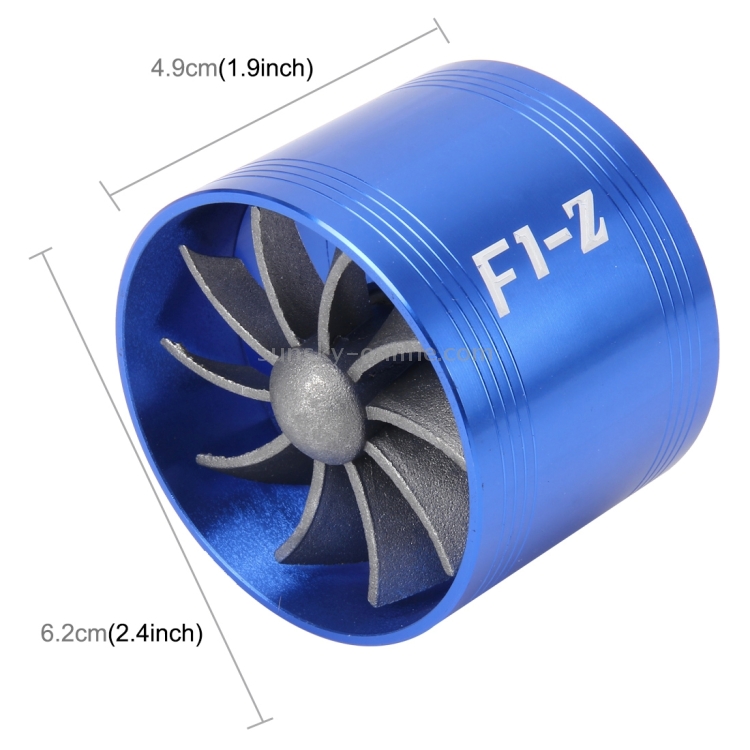 Auto Edelstahl Universal Supercharger F1-Z Einseitige Turbine Lufteinlass  Kraftstoffsparer Turbo Turbo Ladegerät Lüfter Set Kit