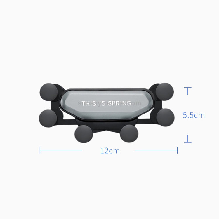 TikTok Car Deformed Clip-on Air Outlet Gravity Phone Bracket(Silver) TikTok Car Deformed Clip-on Air Outlet Gravity Phone Bracket(Silver)