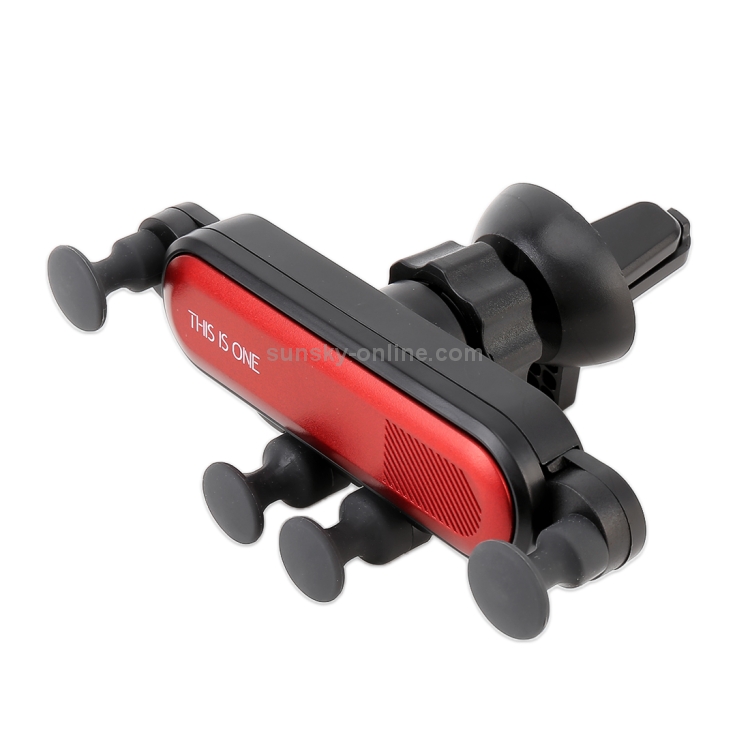 Universal Car Air Vent Mount Phone Holder Stand, Clip Width: 67-87mm(Red) Universal Car Air Vent Mount Phone Holder Stand, Clip Width: 67-87mm(Red)