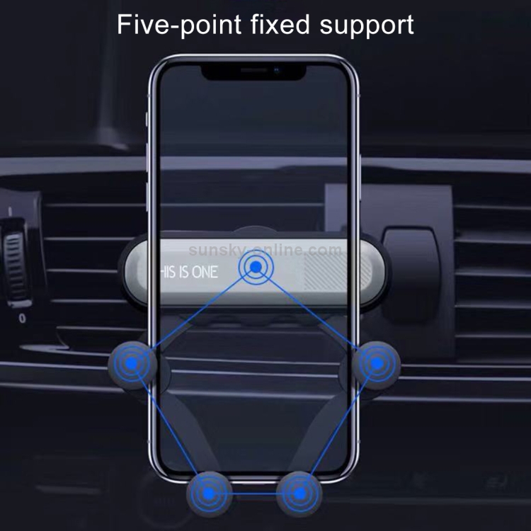 Universal Car Air Vent Mount Phone Holder Stand, Clip Width: 67-87mm(Red) Universal Car Air Vent Mount Phone Holder Stand, Clip Width: 67-87mm(Red)
