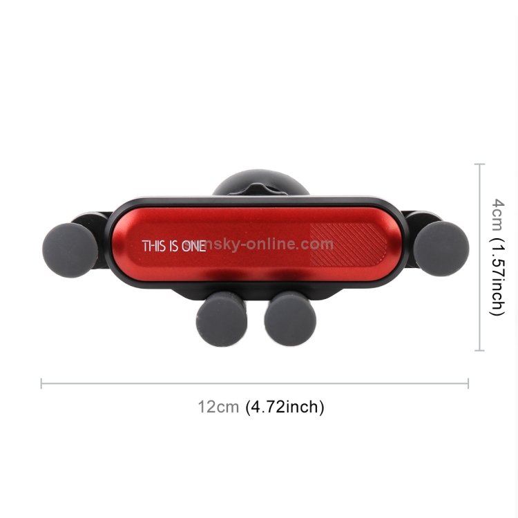 Universal Car Air Vent Mount Phone Holder Stand, Clip Width: 67-87mm(Red) Universal Car Air Vent Mount Phone Holder Stand, Clip Width: 67-87mm(Red)