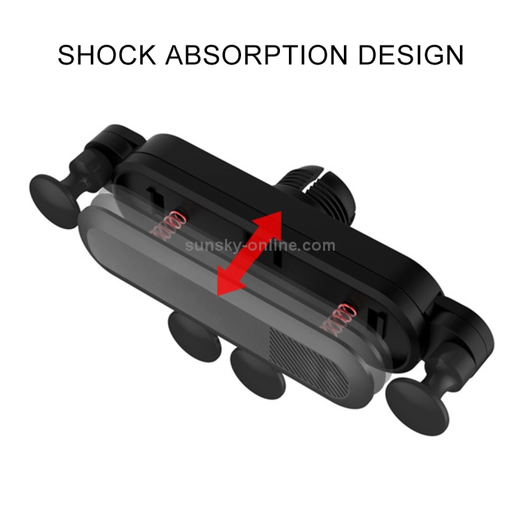 Universal Car Air Vent Mount Phone Holder Stand, Clip Width: 67-87mm(Red) Universal Car Air Vent Mount Phone Holder Stand, Clip Width: 67-87mm(Red)