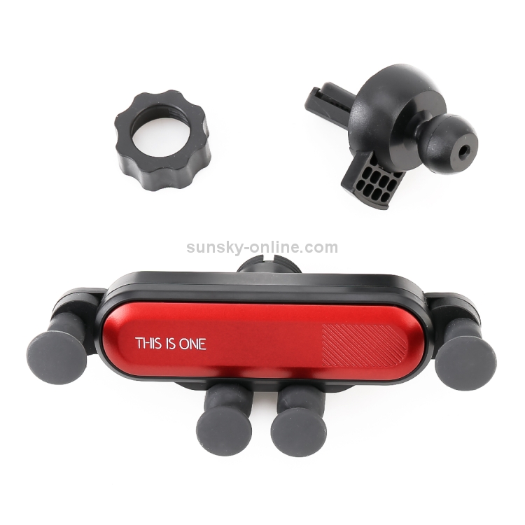 Universal Car Air Vent Mount Phone Holder Stand, Clip Width: 67-87mm(Red) Universal Car Air Vent Mount Phone Holder Stand, Clip Width: 67-87mm(Red)