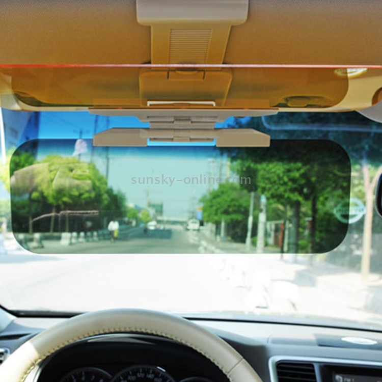 2 in 1 Car Sun Visor HD Anti Glare Dazzling Goggle UV Day Night Driving Mirror 