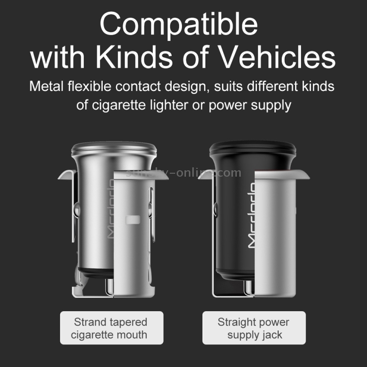 Mcdodo CC-3851 Dual USB Ports Smart Car Charger Mcdodo CC-3851 Dual USB Ports Smart Car Charger