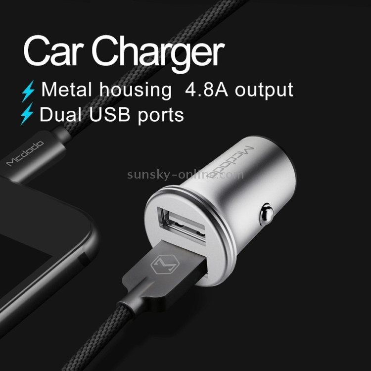 Mcdodo CC-3851 Dual USB Ports Smart Car Charger Mcdodo CC-3851 Dual USB Ports Smart Car Charger