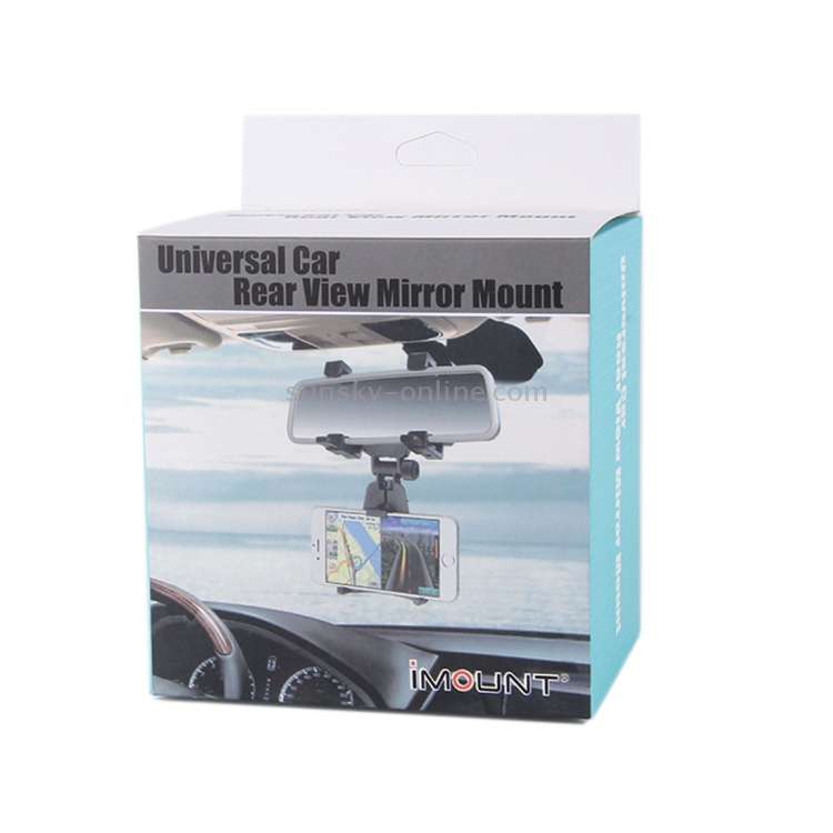 Universal Car Rear View Mirror Steering Wheel Phone Mount Holder Universal Car Rear View Mirror Steering Wheel Phone Mount Holder