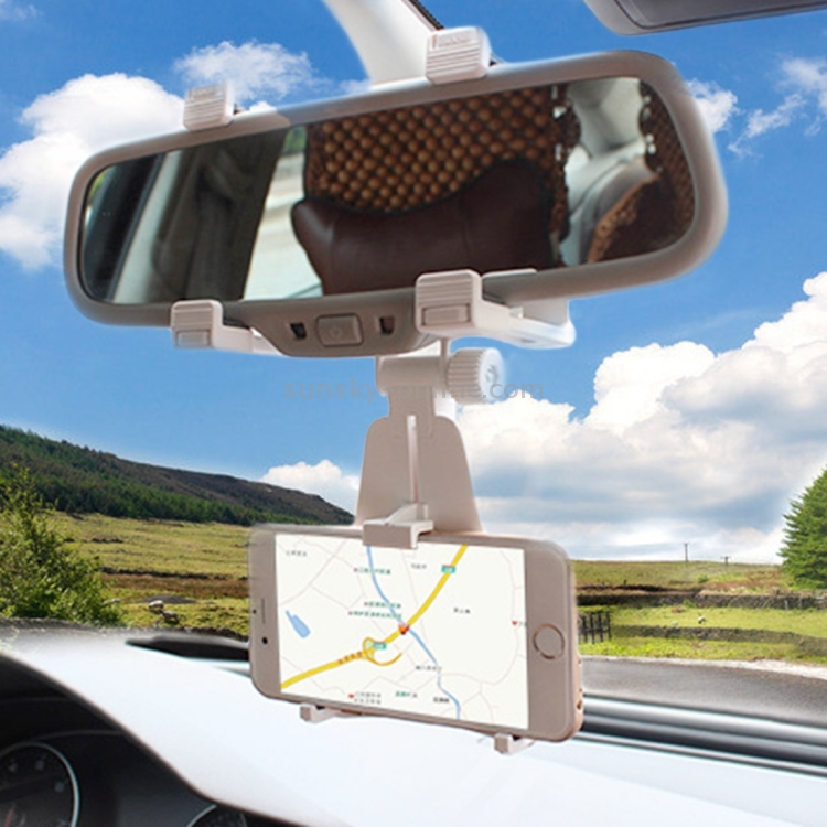 Universal Car Rear View Mirror Steering Wheel Phone Mount Holder Universal Car Rear View Mirror Steering Wheel Phone Mount Holder