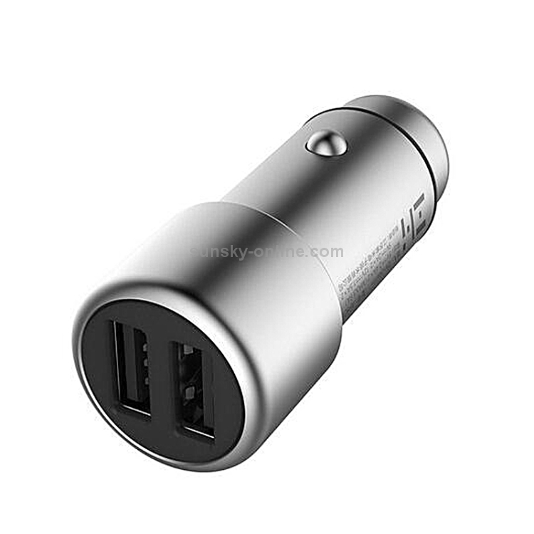 Original Xiaomi ZMI 2.4A Portable Smart Quick Charge QC 3.0 Dual Ports Car Charger, Compatible with Android and iOS Devices