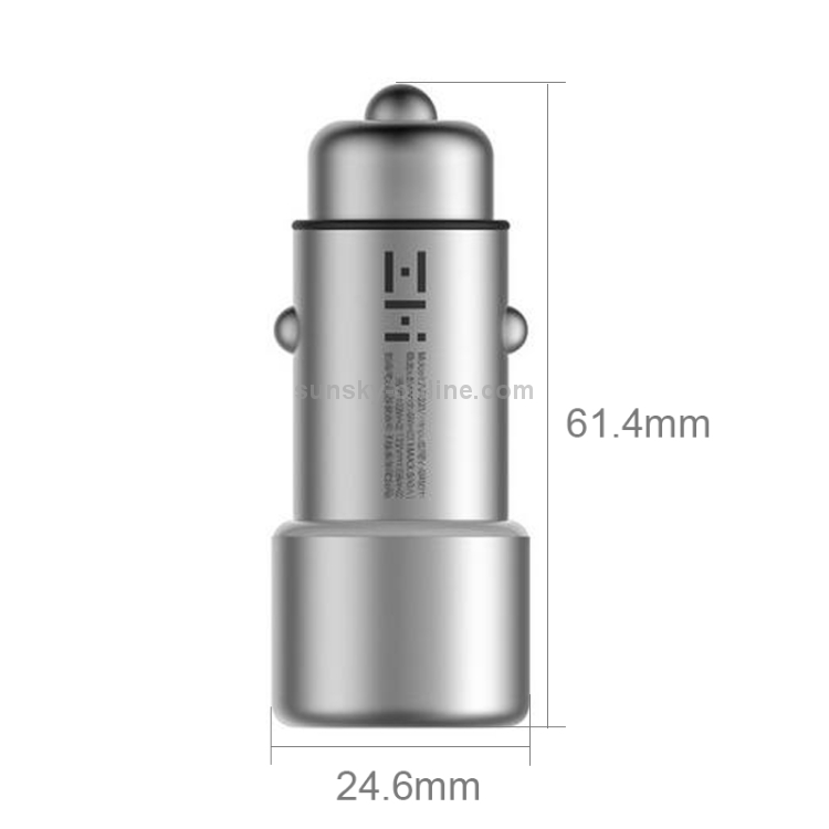 Original Xiaomi ZMI 2.4A Portable Smart Quick Charge QC 3.0 Dual Ports Car Charger, Compatible with Android and iOS Devices
