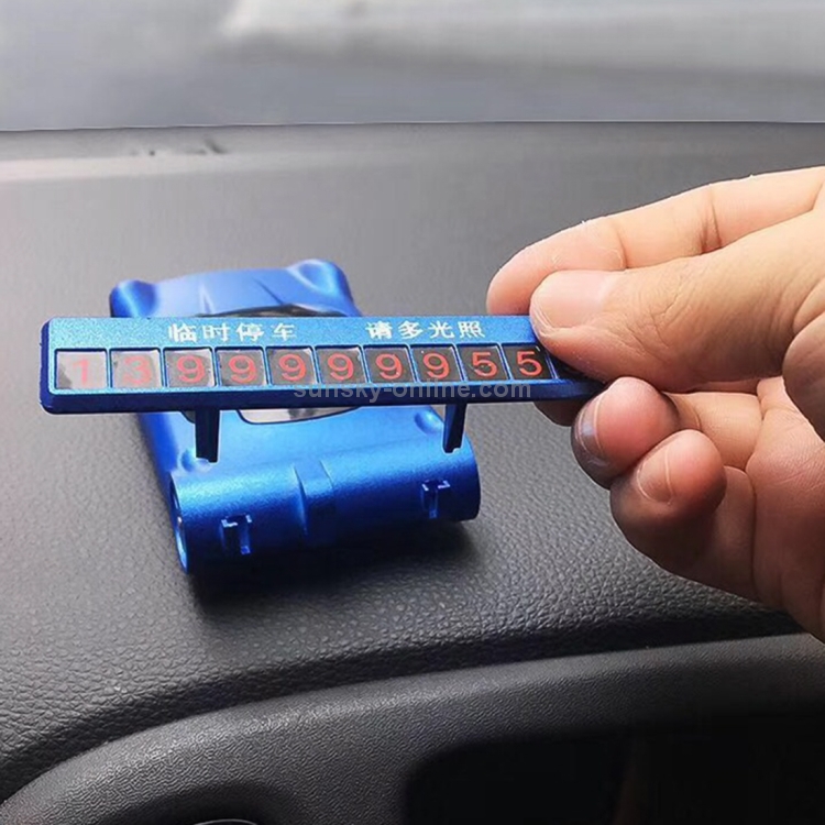Multi-function Car Temporary Parking Card Mobile Phone Holder (Blue) Multi-function Car Temporary Parking Card Mobile Phone Holder (Blue)