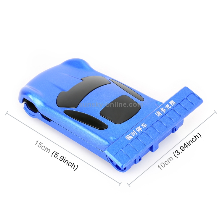 Multi-function Car Temporary Parking Card Mobile Phone Holder (Blue) Multi-function Car Temporary Parking Card Mobile Phone Holder (Blue)