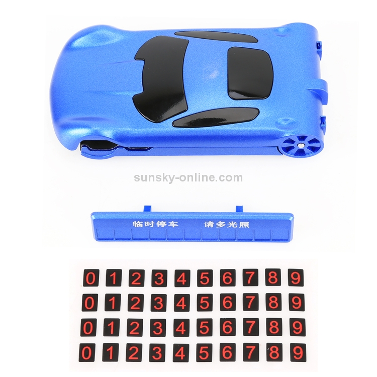 Multi-function Car Temporary Parking Card Mobile Phone Holder (Blue) Multi-function Car Temporary Parking Card Mobile Phone Holder (Blue)