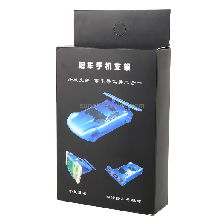 Multi-function Car Temporary Parking Card Mobile Phone Holder (Blue) Multi-function Car Temporary Parking Card Mobile Phone Holder (Blue)