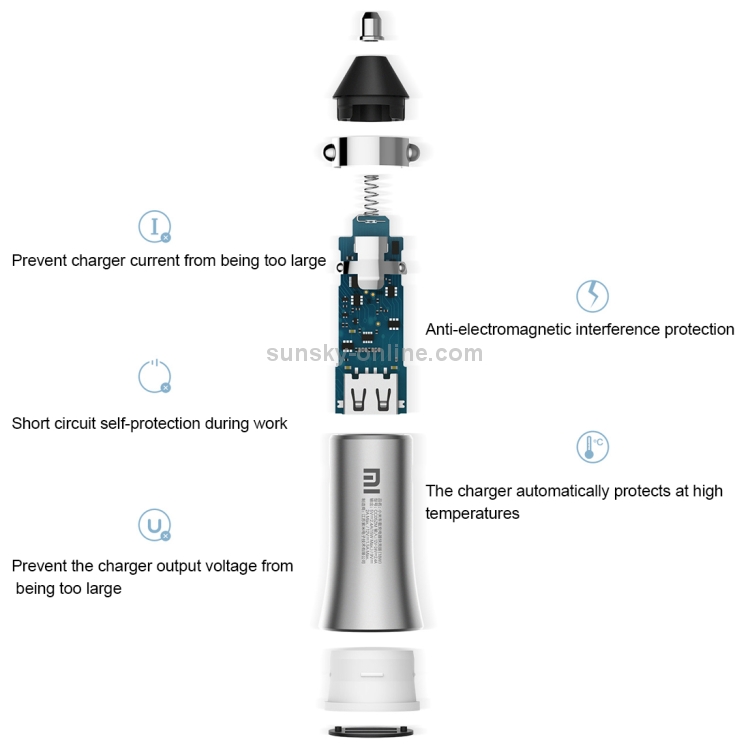 Original Xiaomi Portable Smart Quick Car Charger 18W Dual USB Edition Fast Charger with LED Light Original Xiaomi Portable Smart Quick Car Charger 18W Dual USB Edition Fast Charger with LED Light