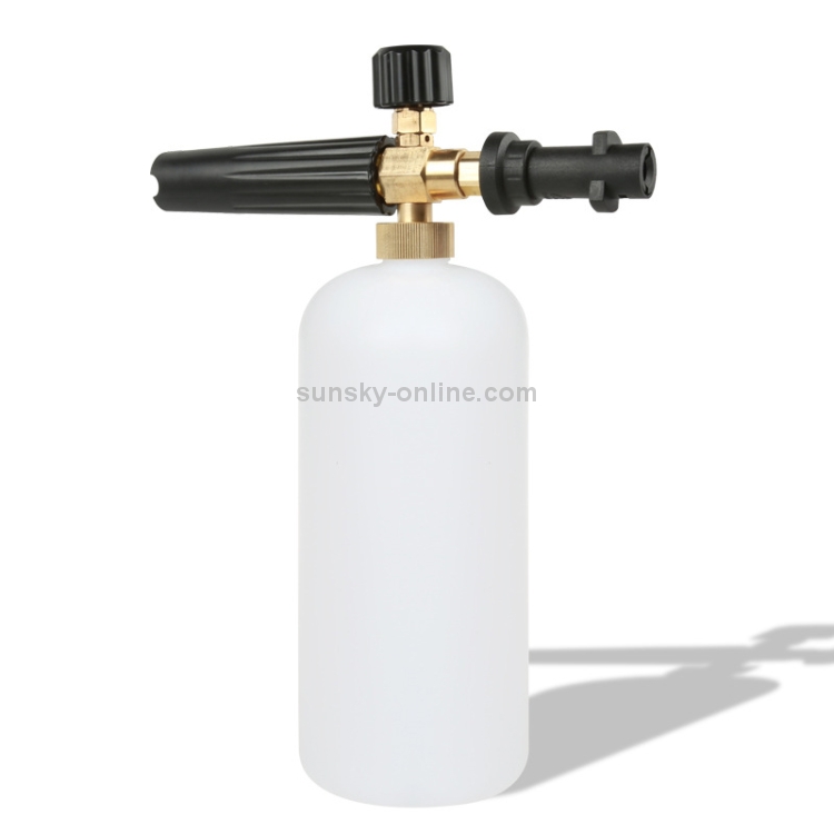 Pistolet de pulvérisation d'eau de générateur de mousse de savon de  pistolet de mousse de lavage de voiture à haute pression pour Karcher K2 /  K3, capacité: 1L (noir)