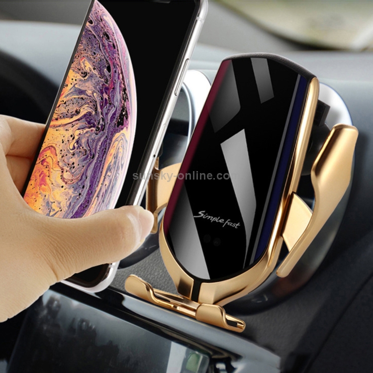 Car QC Fast Charging QI Standard Automatic Induction Wireless Charger Suction Cup / Air Vent 2 in 1 Bracket(Silver) Car QC Fast Charging QI Standard Automatic Induction Wireless Charger Suction Cup / Air Vent 2 in 1 Bracket(Silver)