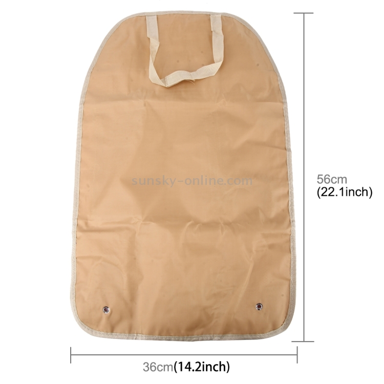 Organizador de respaldo para asiento de automóvil para automóvil Bolsa colgante para asiento de automóvil Almacenamiento para bebidas, Tazas, Teléfonos y otros artículos (Caqui) - 2