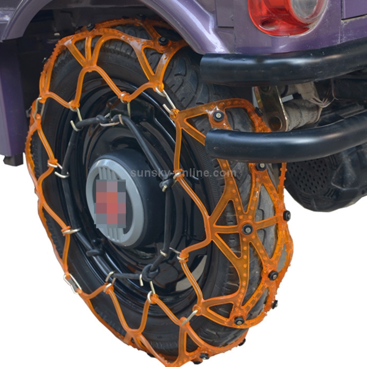 Réutilisable universel Auto Fit chaînes à neige hiver voiture électrique  batterie voiture moto Tricycle sécurité pneu pneu épaissi Tendon chaîne  anti-dérapante