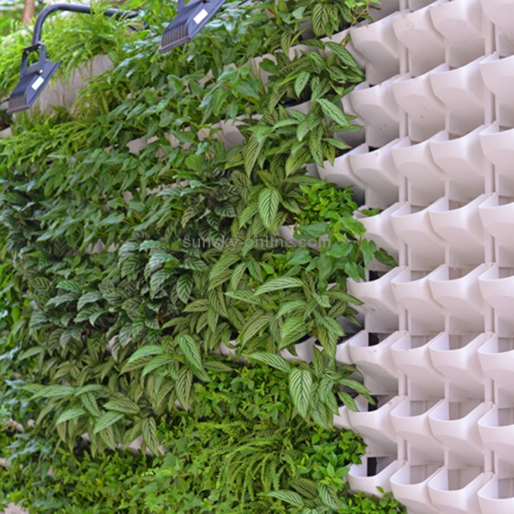 Pot de fleur blanc Mur végétal vertical intérieur et extérieur balcon Pots  de fleurs muraux Combinaison créative de de en plastique résine avec