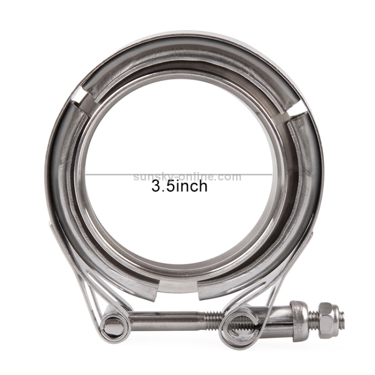 Bride V-band 60 Mm Acier Inoxydable 304 - Pour Tuyau D'échappement Voiture/turbo - Kit Universel