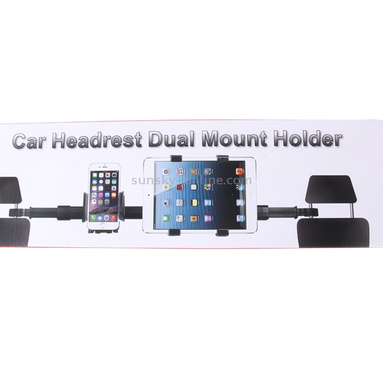 IMOUNT support d'appui-tête de voiture 2 en 1 support d'appui-tête de siège  arrière de voiture tablette et support de téléphone avec Rotatio réglable à  360 degrés