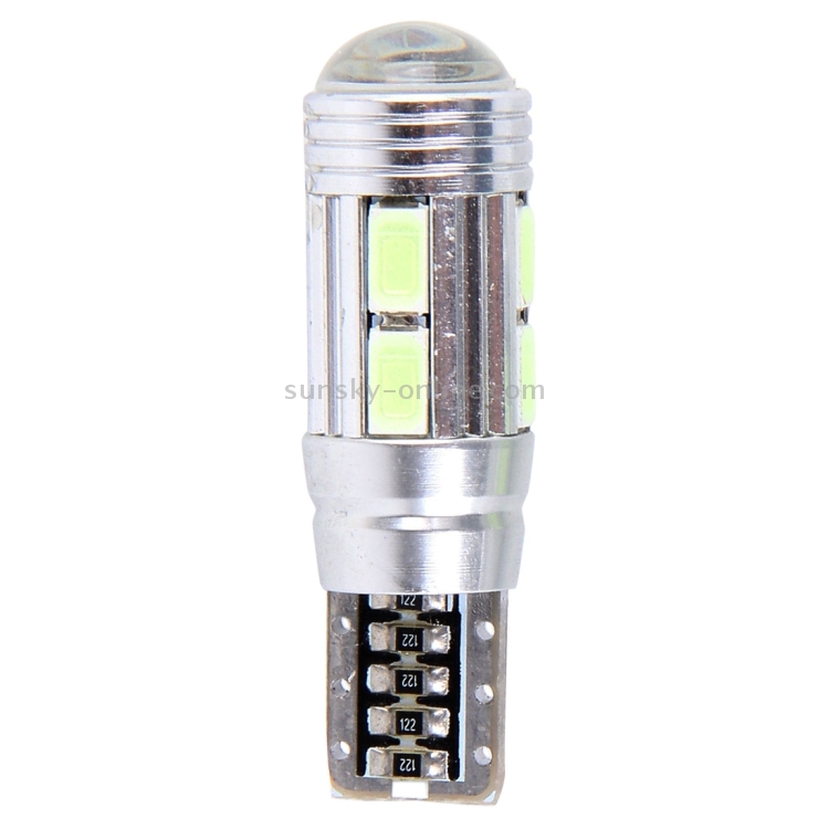 T10 LED 12V CANBUS 2 LAMPADINE MODELLO 8 SMD 5630 BIANCO LATTE NO Errore Canbus W5w - Foto 11