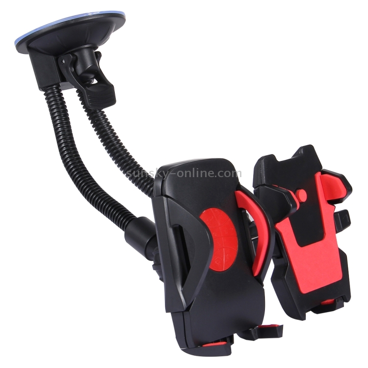 Suction Cup Couple Car Mount Holder Stand Suction Bracket with Adjustable Goose Neck for GPS & PDA & MP4 Suction Cup Couple Car Mount Holder Stand Suction Bracket with Adjustable Goose Neck for GPS & PDA & MP4