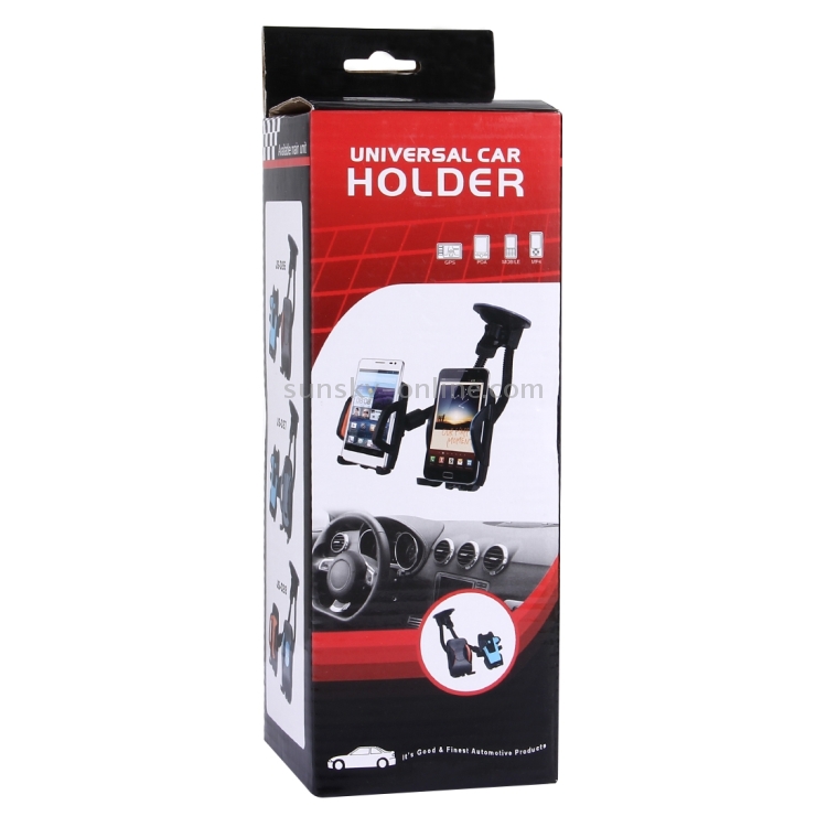 Suction Cup Couple Car Mount Holder Stand Suction Bracket with Adjustable Goose Neck for GPS & PDA & MP4 Suction Cup Couple Car Mount Holder Stand Suction Bracket with Adjustable Goose Neck for GPS & PDA & MP4